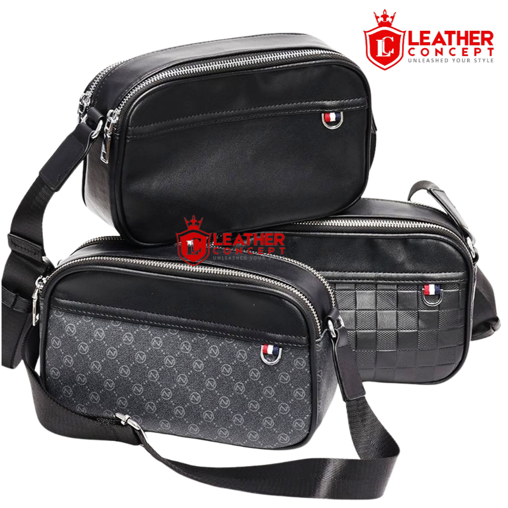 LEATHER BAG HENSHIN Tas Selempang Pria Kulit Tas Kulit Cowok Tas Pria Tas Jalan cowok