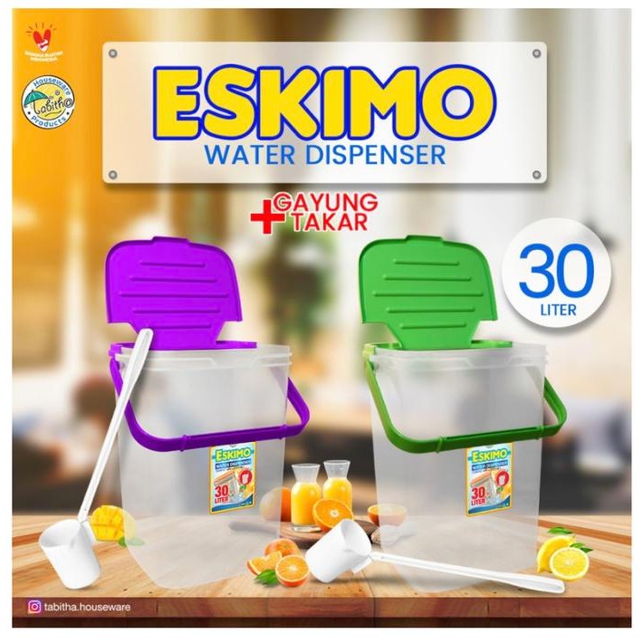 NEW PRODUK Aquarium es buah plastik 30 liter - tempat es buah - kotak es buah - 30 LITER ESKIMO TERL