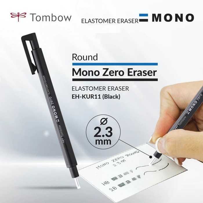 

TOMBOW Mono Zero eraser / penghapus mekanik 2.3mm round