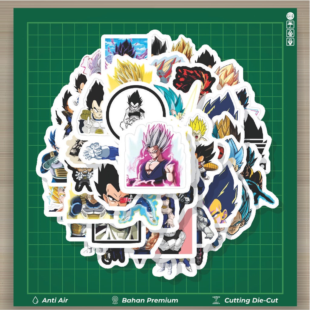 

HOT 50 PCS STIKER Stiker Anime Vegeta Dragon Ball Stiker Fashion Cars Decal Dingin Kartu Album Custom Vinyl Anti Air- Sticker Aesthetic Buku Journal Koper Casing HP Tablet Laptop Helm Motor Botol Minum