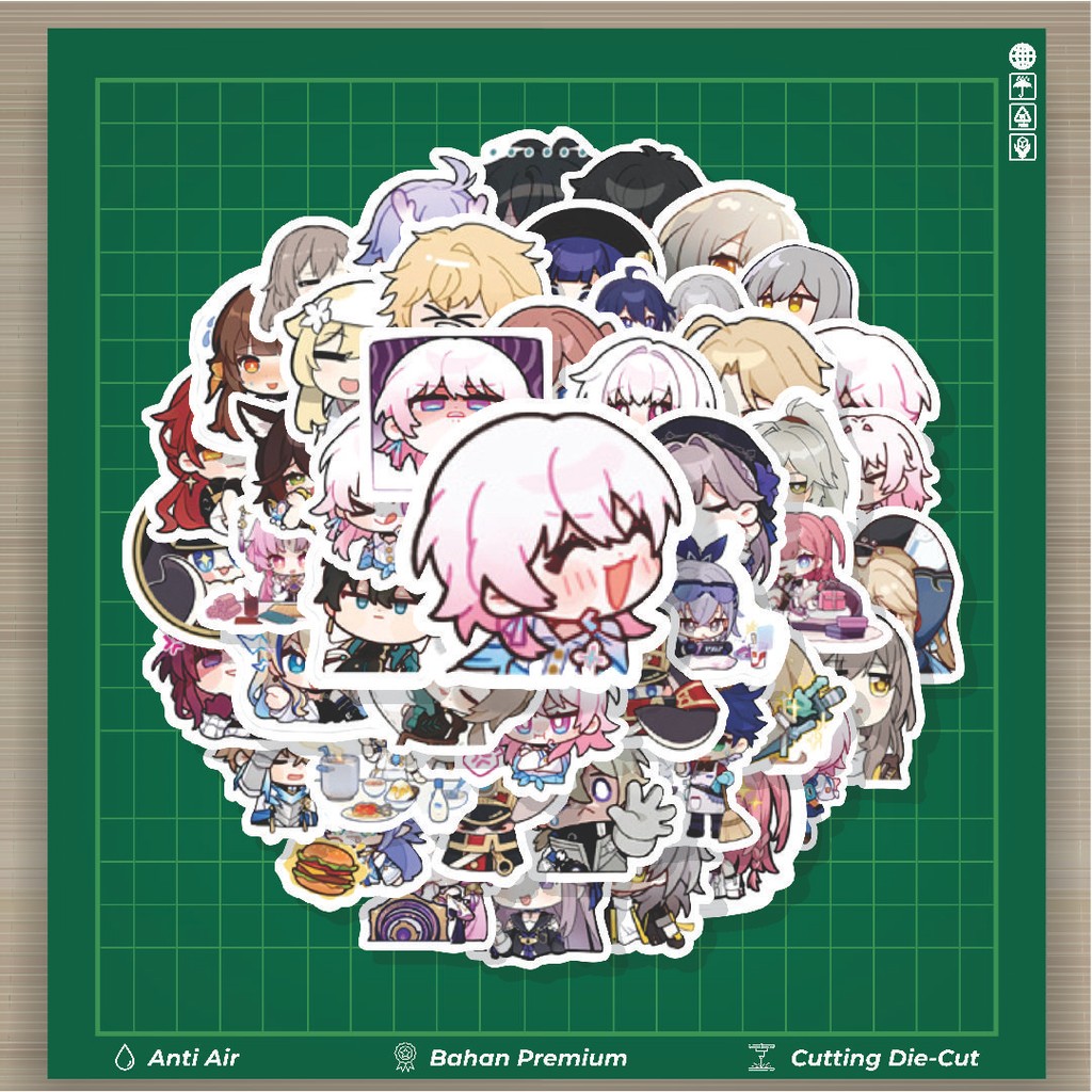 

HOT 50 PCS STIKER Stiker Anime Honkai Star Rail Stiker Fashion Cars Decal Dingin Kartu Album Custom Vinyl Anti Air- Sticker Aesthetic Buku Journal Koper Casing HP Tablet Laptop Helm Motor Botol Minum