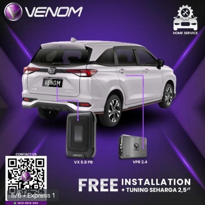 Venom Express 1 Daihatsu Xenia Paket Audio Mobil Gratis Pemasangan