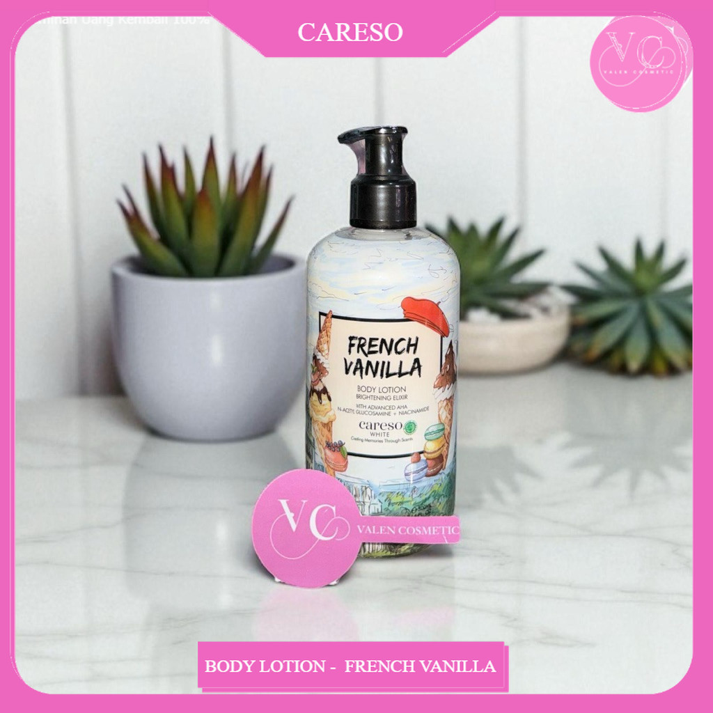 100% ORI - CARESO - Body Lotion - French Vanilla 300ML Careso BODY LOTION 300ml Brightening Body Lot