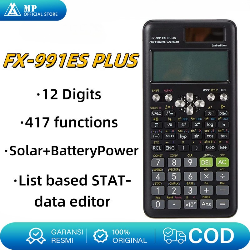 

【COD STOCK 】 FX-991EX - Kalkulator Sekolah/Kuliah - Internasional - Classwiz - 552 fungsi