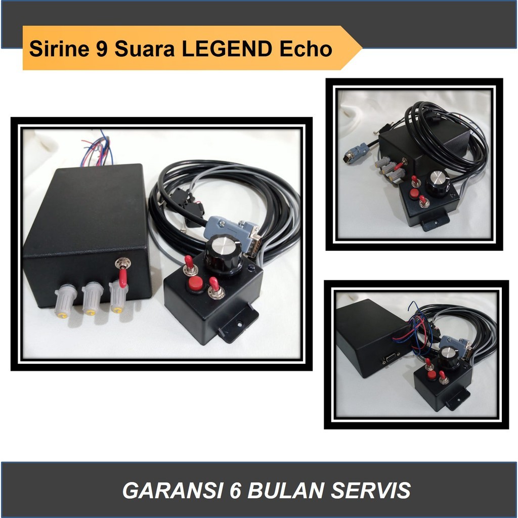 NEW PRODUK Sirine 9 suara Legend Echo Suara Gema, Sirene Klakson TOA 40 Watt Motor Mobil ber GARANSI