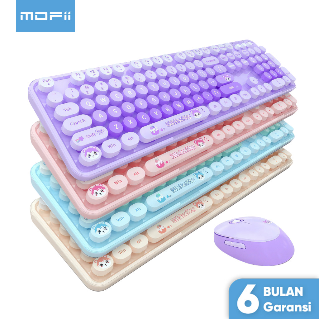 

MOFii Keyboard Wireless Dan Mouse Wireless Set 2.4G Bear Sweet