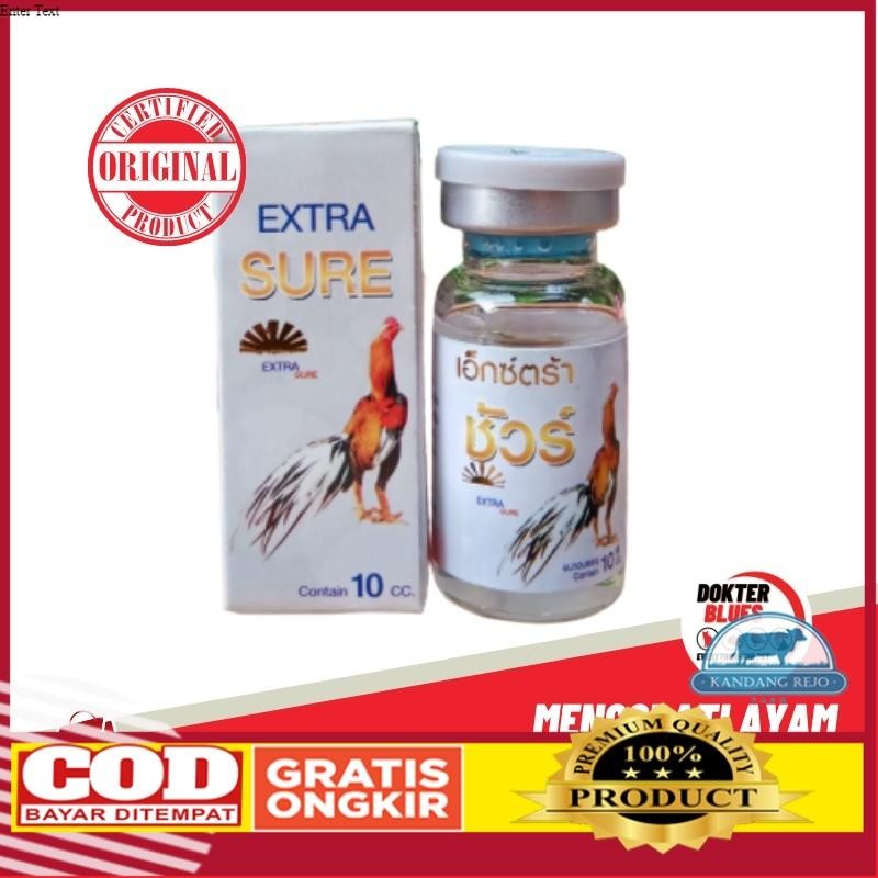 EXTRA SURE PUTIH 10 ml Obat Ayam Ngorok Snot CRD Pilek Ampuh