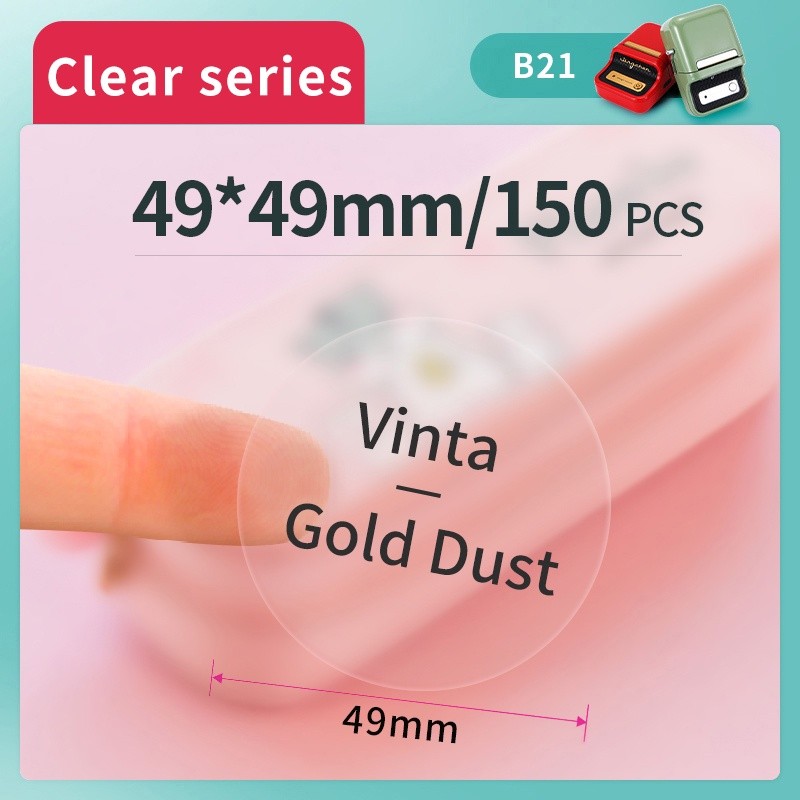 

Niimbot Waterproof Thermal Transparent Label Paper B21 B1 B203 B3S Printer Anti-Oil Tear-Resistant Label Paper Etiquetas Papeles