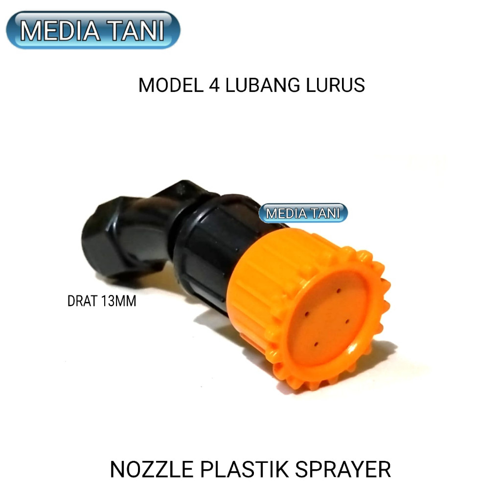 Nozzle sprayer kabut pertanian kepala spuyer semprotan pertanian plastik 4 lubang PLASTIK