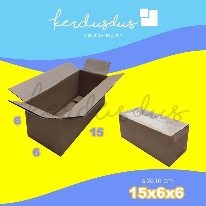 

15x6x6 cm kardus box karton kotak packing packaging POLOS SHEET