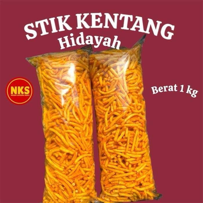 

SALE STIK KENTANG HIDAYAH 1 BALL 1KG - NKS- cemilan food snack Camilan Pedas Makanan Kripik Keripik - STIK POTATO KEJUTERLARIS