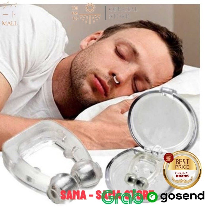 WENOS ANTI DENGKUR Alat Anti Dengkur Magnetik - Jepitan Hidung Silikon dengan Magnet untuk Mengurang