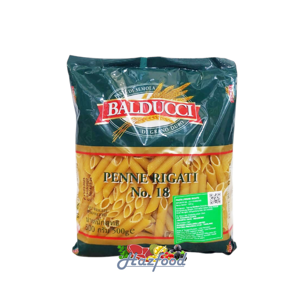 

Balducci Pasta Penne Rigati No.18 - Pasta Penne Rigati 500 gram