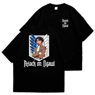 Kaos Attack On Ngawi - Jomok JMK48 - Kaos Meme Stiker - Unisex Pria Wanita
