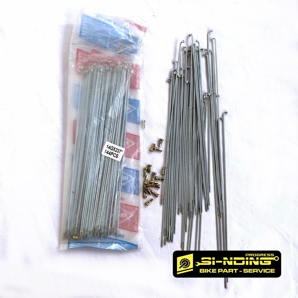 Jari Jari Sepeda Ruji 24 Inch 14 X 237 Unicycle Silver BUKAN Stainless