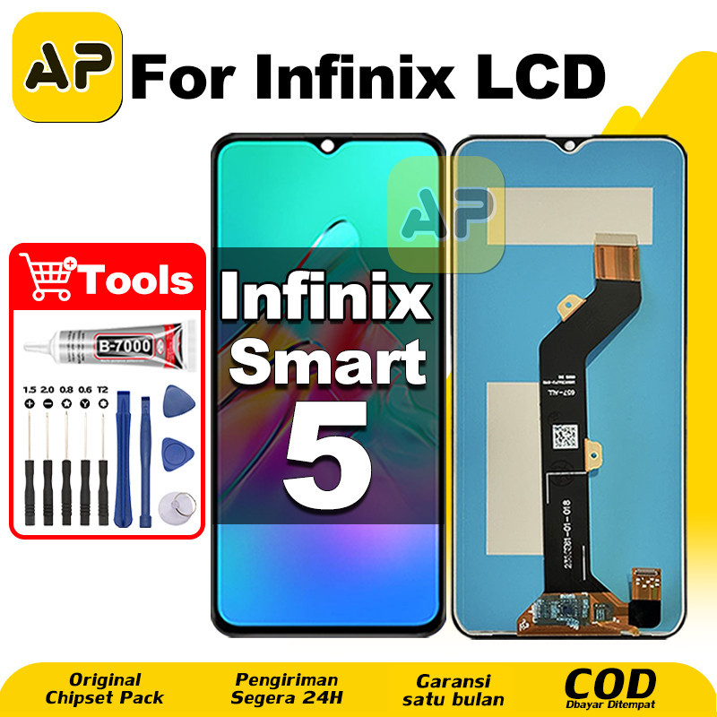LCD Infinix Smart 5 hp Layar Sentuh Fullset Glass Touchscreen Digitizer COD