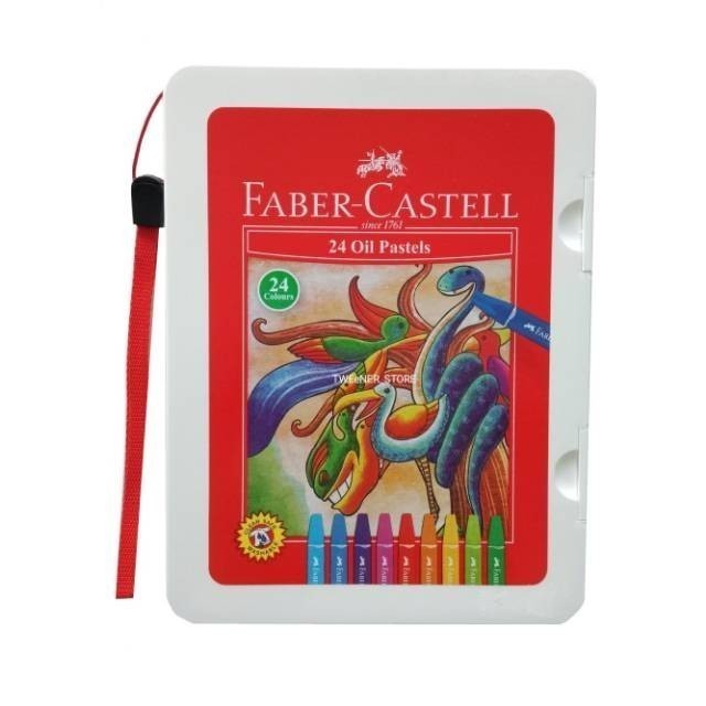 

Faber Castell Oil Pastel Crayon 24 Colour In Plastic Bag