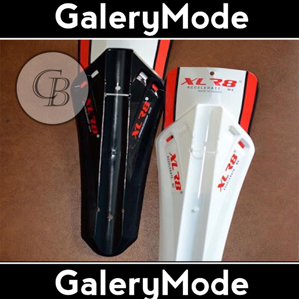 Fender Mudguard Spakbor MTB Downtube Hitam Putih Merah Sepeda Merk XLR8 Depan Saja Murah Ori Origina