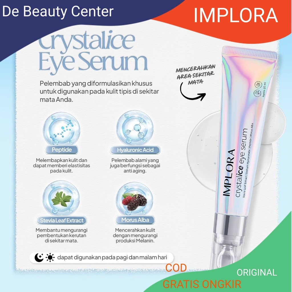 Implora Crystalice Eye Serum / Serum untuk mata panda kelopak mata hiam