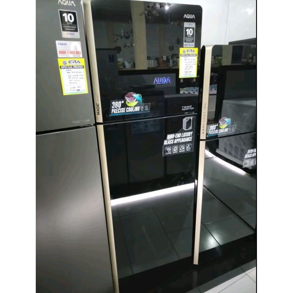KULKAS 2 Pintu Aqua JAPAN AQR-355IG Inverter.