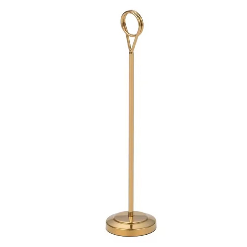 Standing Nomor Meja Table Menu Holder Stainless Steel Table Stand Menu Meja Stand Holder Table