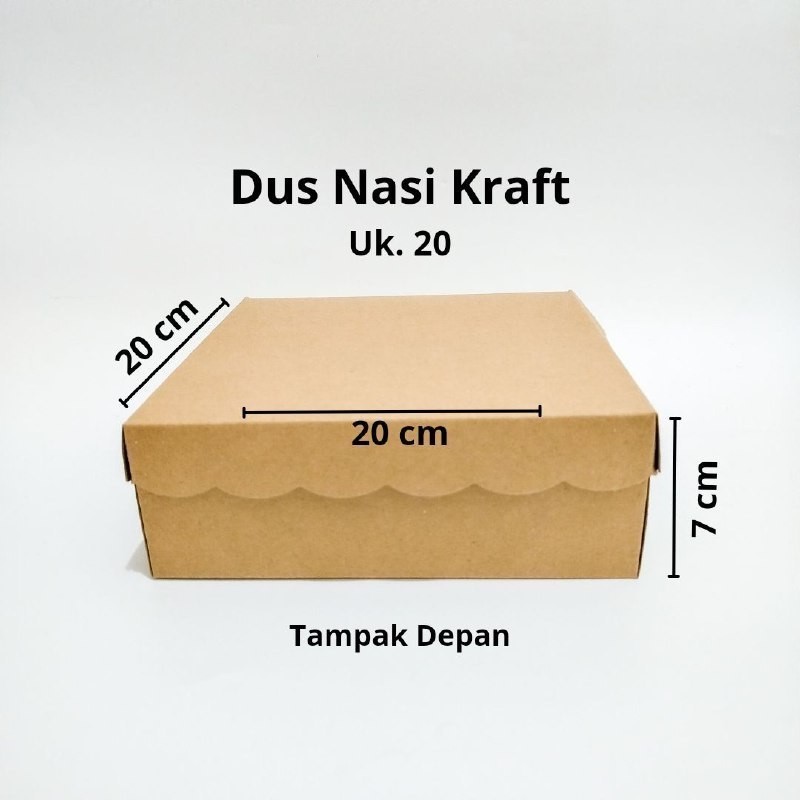 

Dus Box Kotak Nasi R10k Kraft Renda 20x20x7 KRAFT RENDA 310 Gram / Dus Box Kotak Hampers 20x20 x 7 KRAFT RENDA 310 Gsm Isi 100 pcs