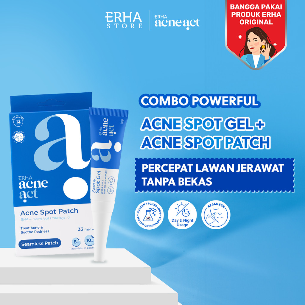ERHA Acneact Combo Powerful Acne Spot Gel & Acne Attack Duo