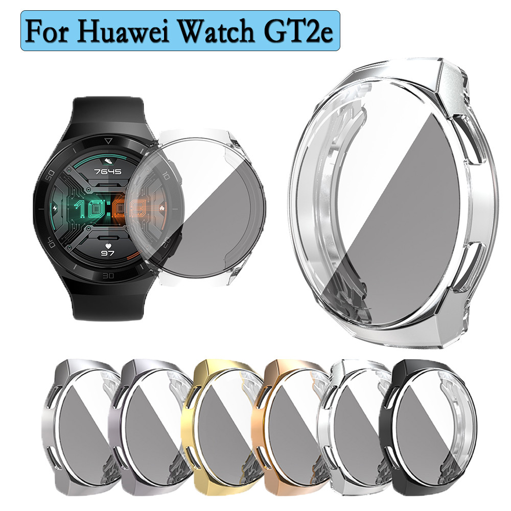 All-Around Frame Full Protective Case For Huawei watch GT 2e Stylish tpu plating Screen Protector Co