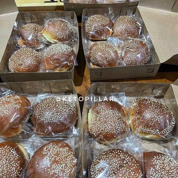 

Keto Low Carb Sugar Free Burger Bun 2 pieces