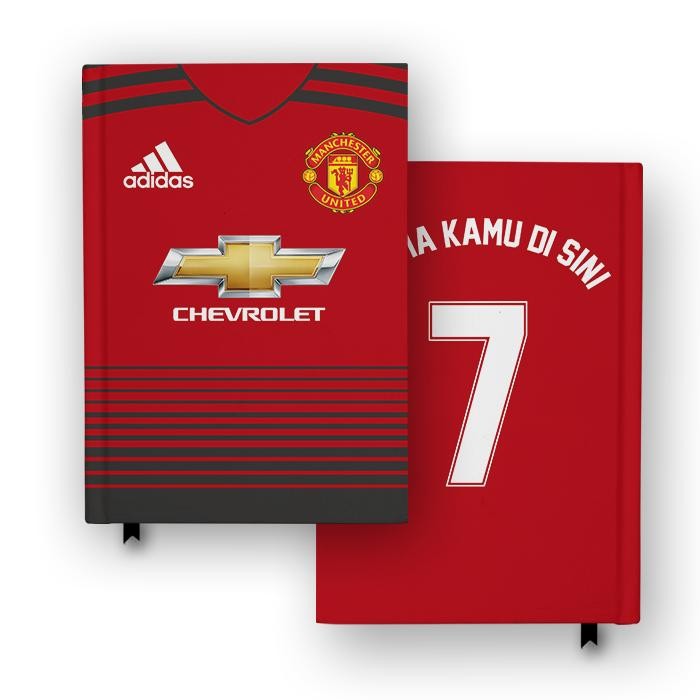 

Buku Catatan Manchester United 2018 Jersey Notebook Custom Agenda - a6 polos