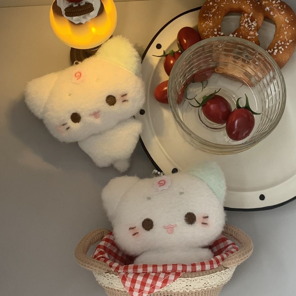 Tumblergrafik Gantungan Kunci Boneka Kelinci Semanggi Keychain Boneka Kucing Kue Ikan Cute Doll
