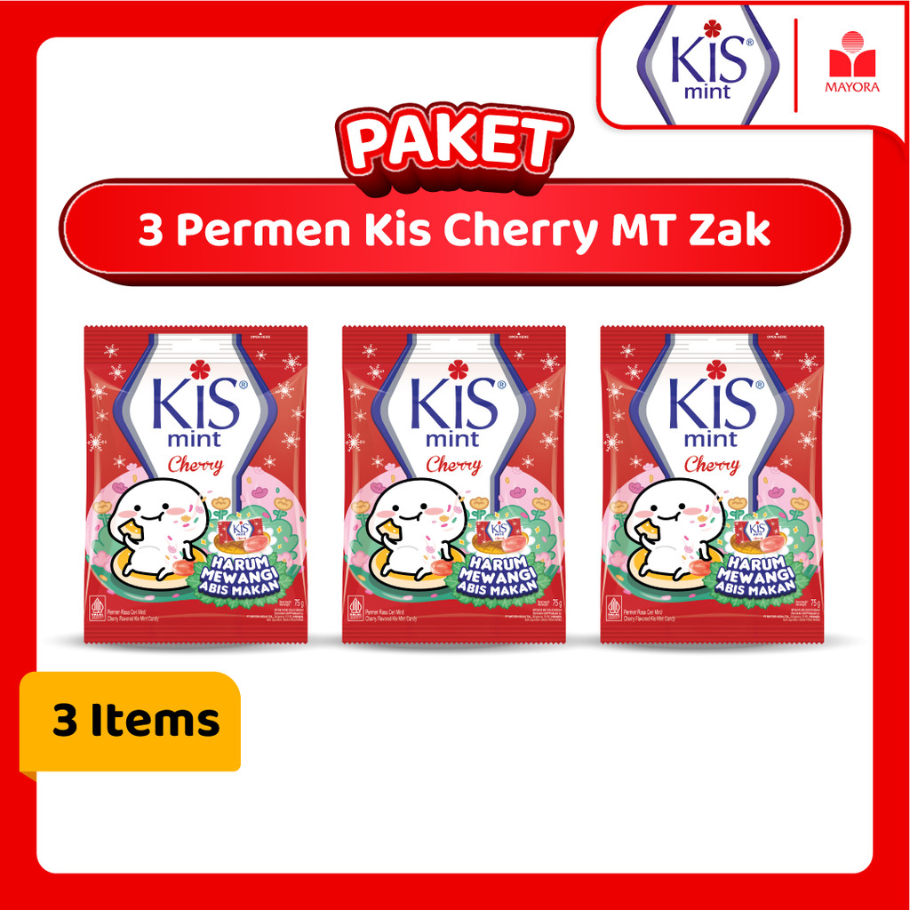 

Paket 3 Permen Kis Cherry MT Zak
