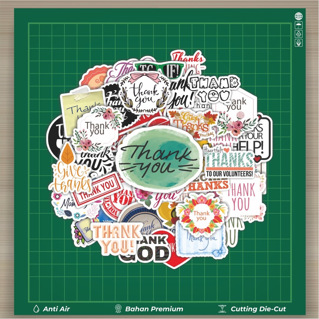 

HOT 50 PCS STIKER Stiker Thank You Label Series Stiker Fashion Cars Decal Dingin Kartu Album Custom Vinyl Anti Air- Sticker Aesthetic Buku Journal Koper Casing HP Tablet Laptop Helm Motor Botol Minum