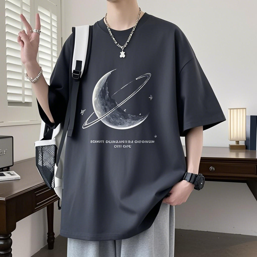 HEAL HEART JS TSHIRT KAOS UNISEX OVERSIZE LONGGAR STYLE HIP-HOP 100%COTTON BERKUALITAS