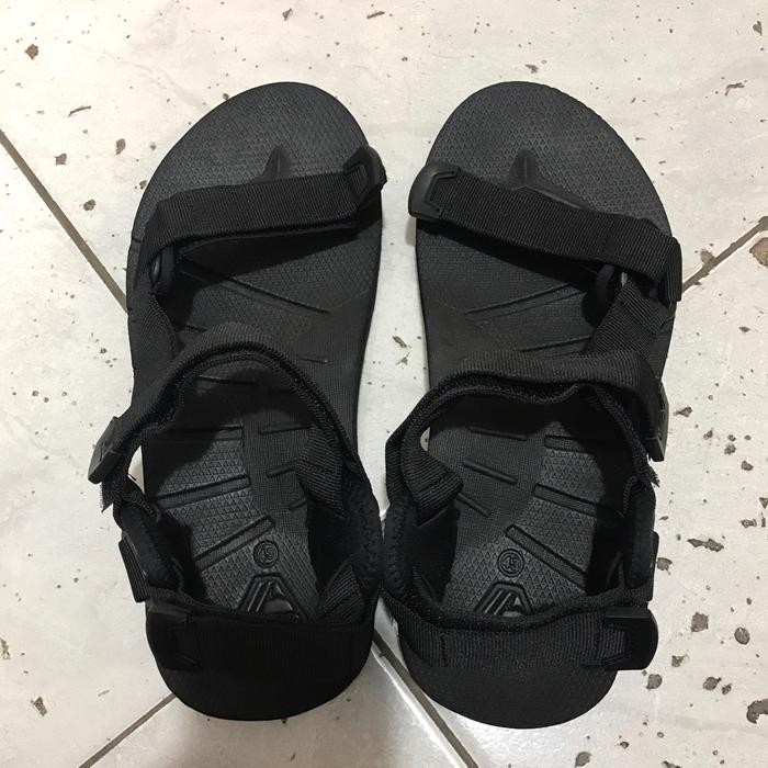Micchele.off25 | Alpina puncak jaya sandal gunung original tahan banting dan awet - Black - 40