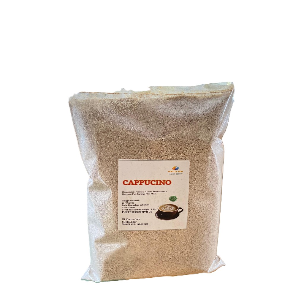 

TERLARIS - BUBUK MINUMAN CAPPUCINO CINCAU 1 KG - BUBUK MINUMAN RASA CAPPUCINO UNTUK JUALAN