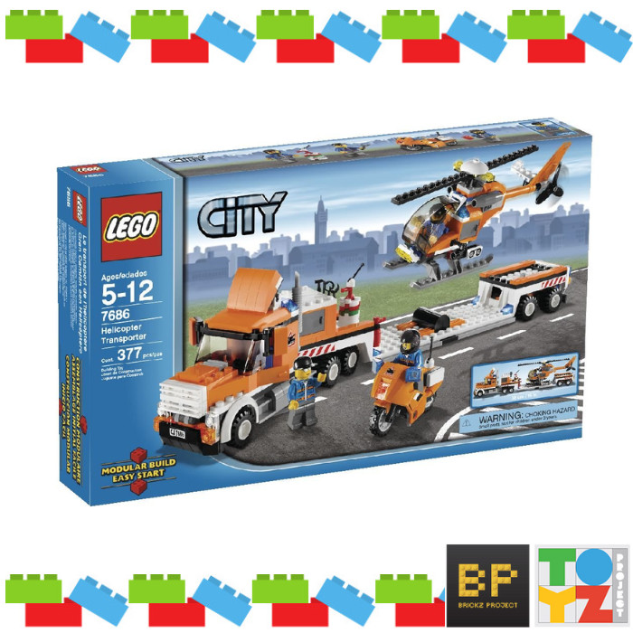 Lego 7686 City - Helicopter Transporter