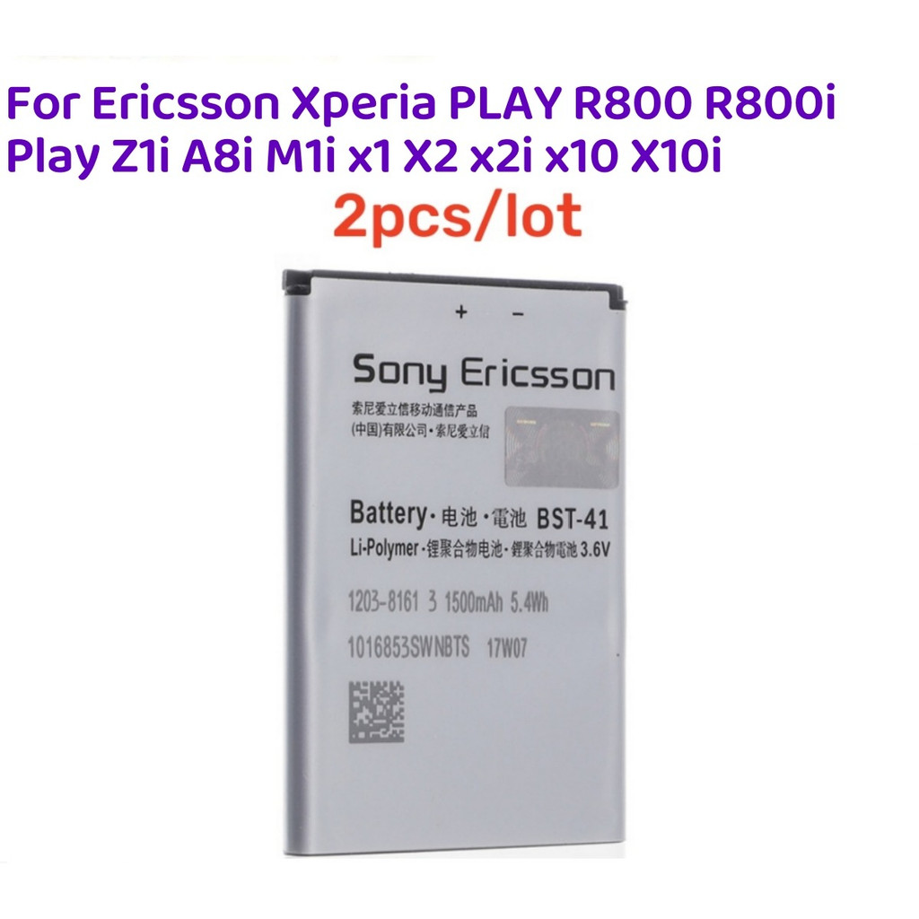 2Pcs/lot Original BST-41 Phone Battery For Sony Ericsson Xperia PLAY R800 R800i Play Z1i A8i M1i X1 