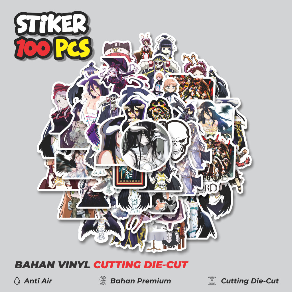 

Terbaru! 50 pcs Stiker Anime Series Overlord Mix 1 Dekorasi Lucu Kreatif untuk Notebook, Skateboard, HP