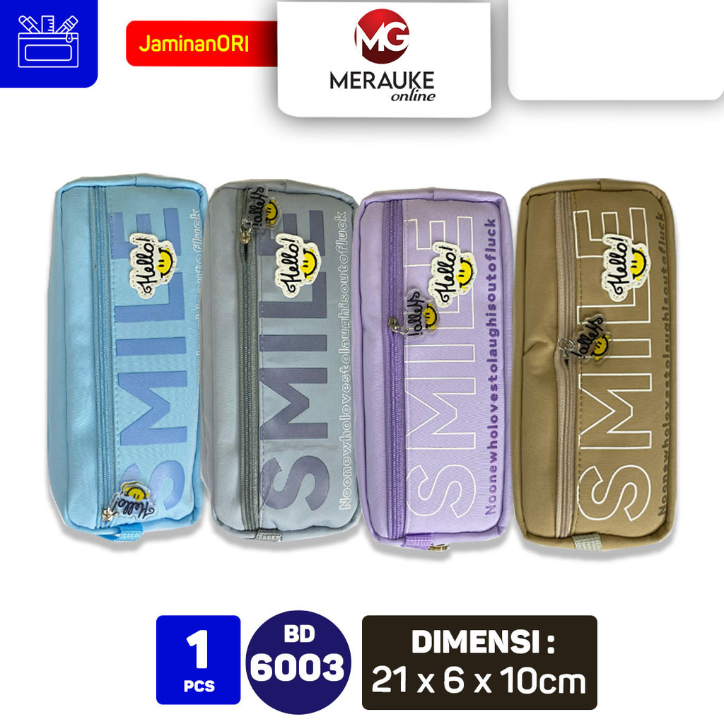 

KINHSHION Tempat Pensil / Pencil Case BD 6003 Smile Kain