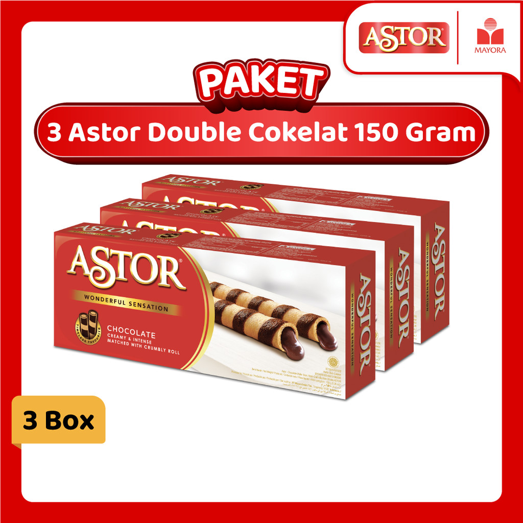 

Paket 3 Astor Double Cokelat 150 Gram