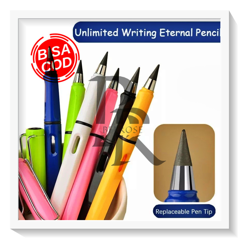 

Pensil Tanpa Batas HB 0.5mm / Eternal Pencil Pensil Ajaib Tanpa Rautan + Pengahapus Untuk Menulis Menggambar / Premium Unlimited
