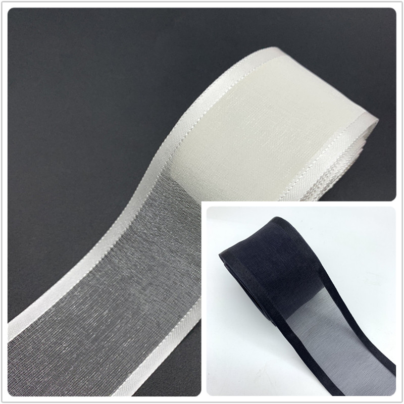 

10/15/20/25/38mm White/Black Satin Edge Ribbon Organza Ribbon For Bow Wedding Christmas Decoration Handmade DIY Wrapping Crafts