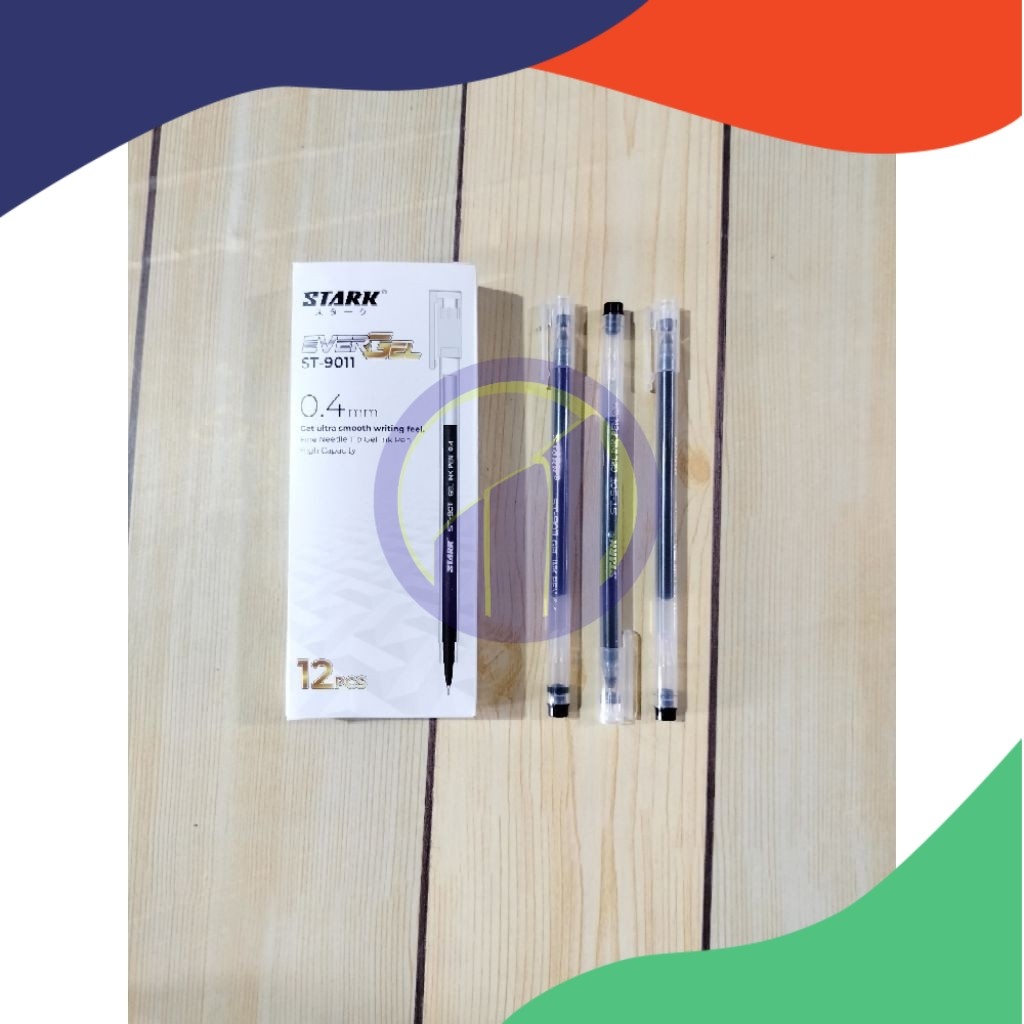 

(LUSIN) PENA / PULPEN /GEL PEN STARK HITAM ST-901 (MIN. ORDER 6 LUSIN)