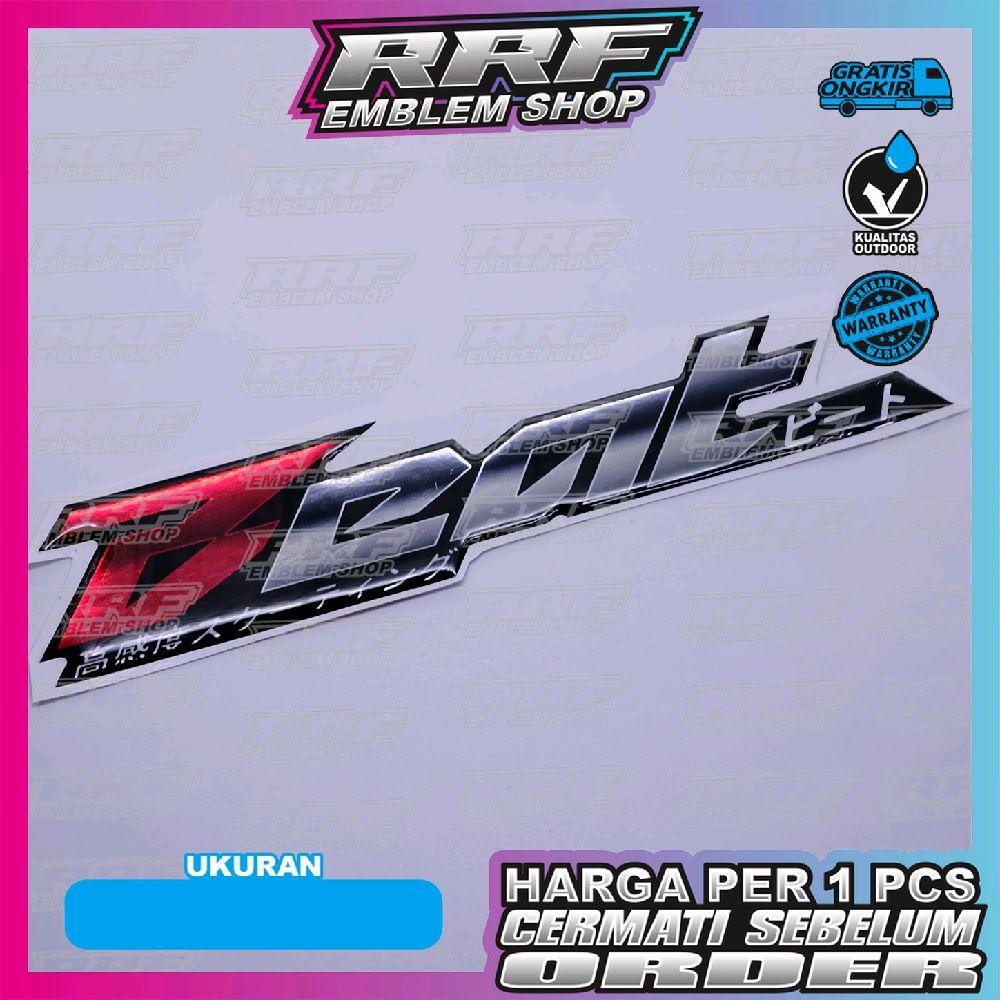 emblem timbul Honda BEAT JEPANG / emblem silver chrome honda BEAT JEPANG