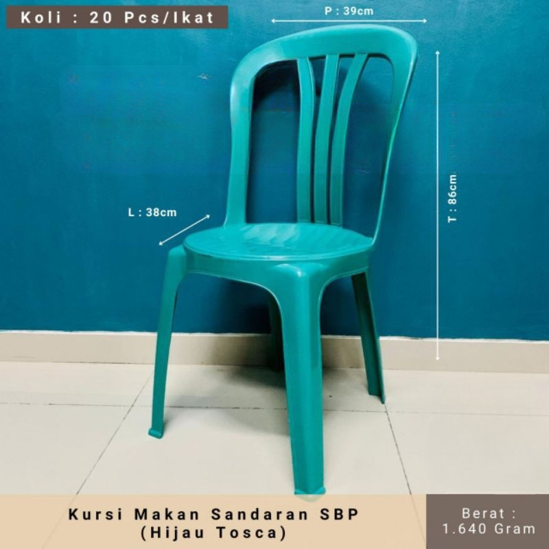 Kursi plastik sandaran Kursi Makan Sandaran