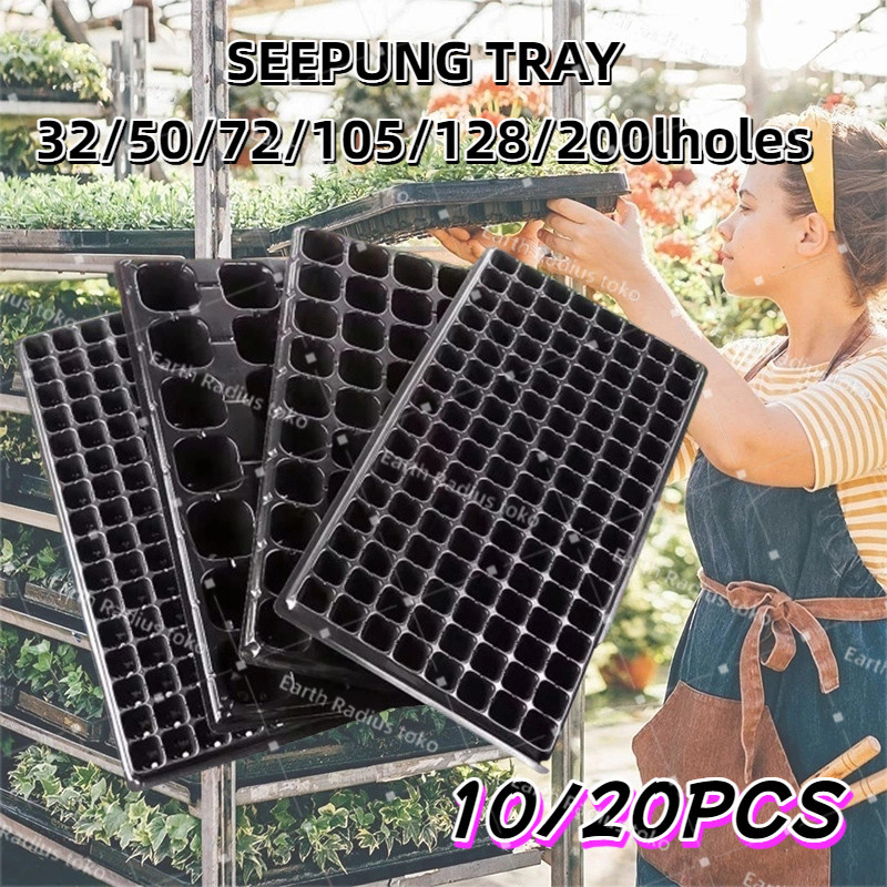 Kualitas Tinggi 100g Tray Semai Atau Pot Semai Atau Pot Tray Semai Bibit Benih Dengan  20PCS/SET 50,