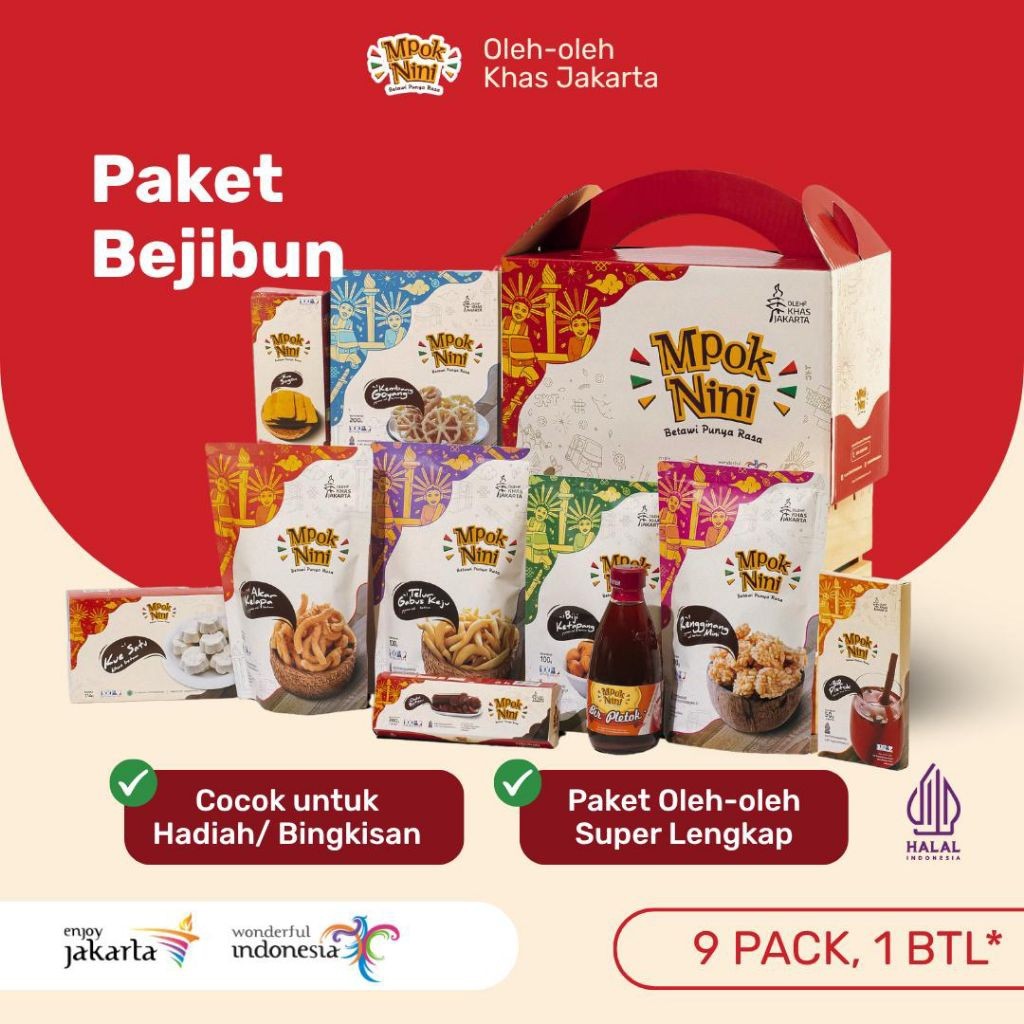 

Paket Bejibun Oleh-Oleh Khas Jakarta Premium | Box Premium Full Color | Mpok Nini | Oleh-Oleh Jakarta