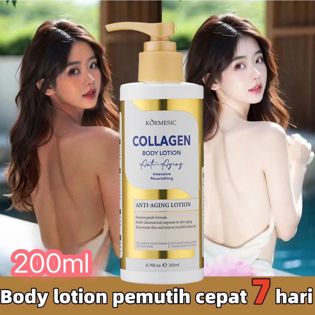 Collagen Whitening Body Lotion Pemutih Badan Permanen Bpom Whitening Body Skin Care Pelembab Dan Mer