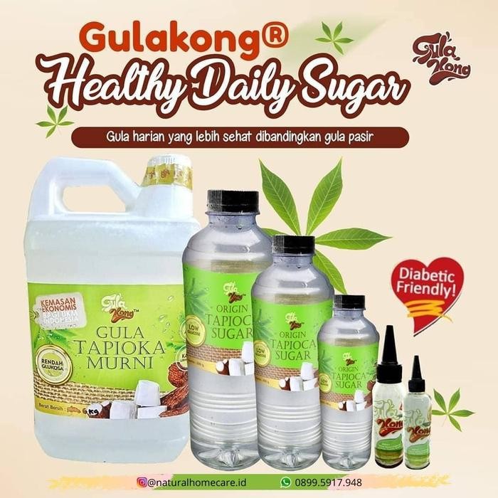 

Promo GULAKONG Refill 2.75 kg Gula Singkong Cair bebas Gluten - Gula diabet